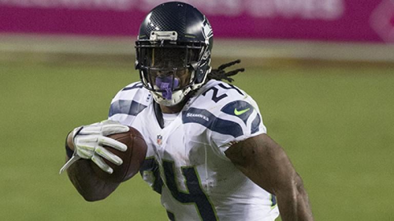 Marshawn Lynch of the Seattle Seahawks