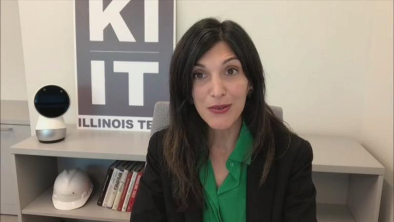 Maryam Saleh speaks with “Chicago Tonight” via Zoom on Monday, Sept. 21, 2020. (WTTW News)