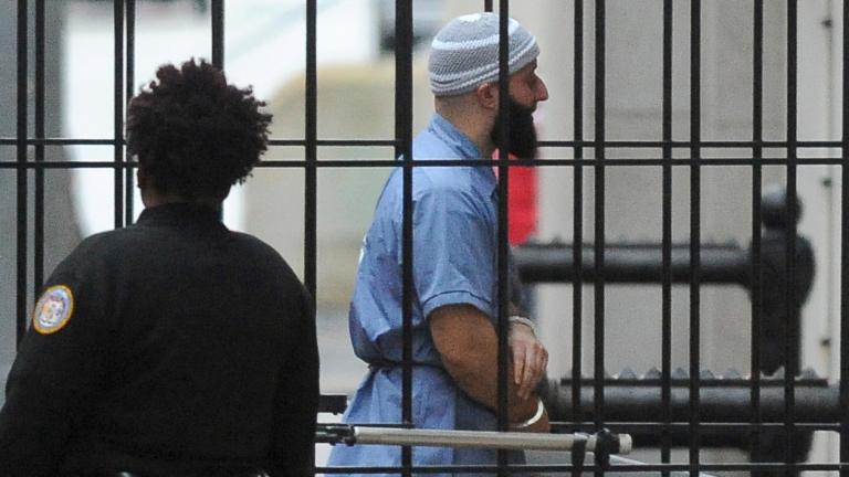 Adnan Syed enters Courthouse East prior to a hearing on Feb. 3, 2016, in Baltimore. (Barbara Haddock Taylor / The Baltimore Sun via AP, File)