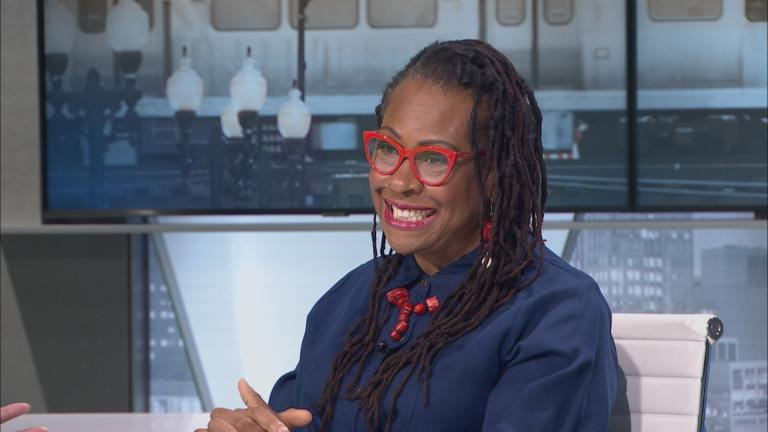 Maudlyne Ihejirika appears on “Chicago Tonight” on Dec. 8, 2022. (WTTW News)