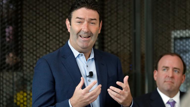 Steve Easterbrook, President & CEO of McDonald's, speaks during an event in McDonald's Chicago flagship restaurant Wednesday, Aug. 8, 2018. (AP Photo / Nam Y. Huh, File)