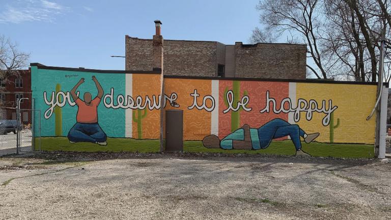 A mural by Myron Laban on Chicago’s West Side. (WTTW News)