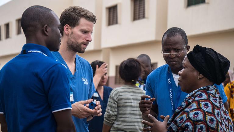 Nate Claus, second from left (© Mercy Ships)
