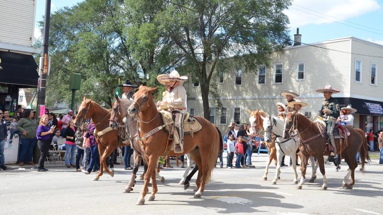 The Mexican Independence Day Parade in South Chicago. (Courtesy of the Mexican Patriotic Club)