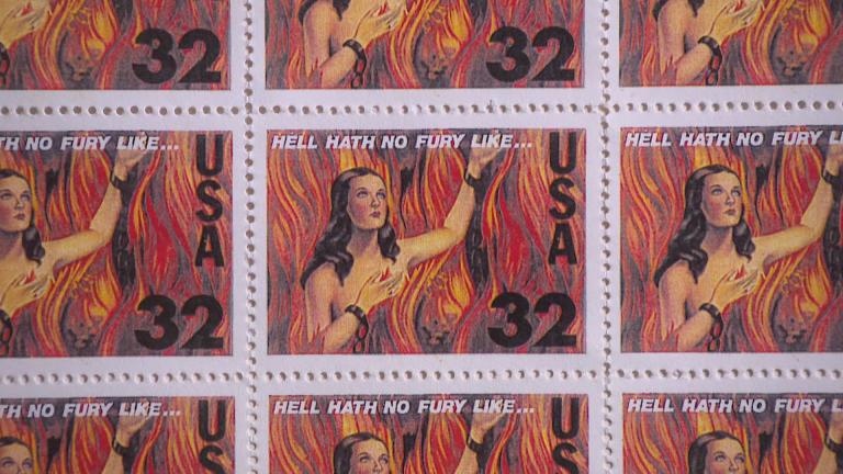 Stamp art created by Michael Thompson. (WTTW News)