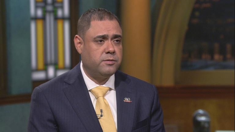 Army veteran Miguel Perez appears on “Chicago Tonight” on Sept. 30, 2019.