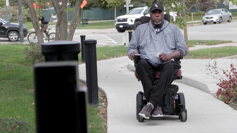 Mike Williams has accessible housing through Over the Rainbow Association. (Medill) 