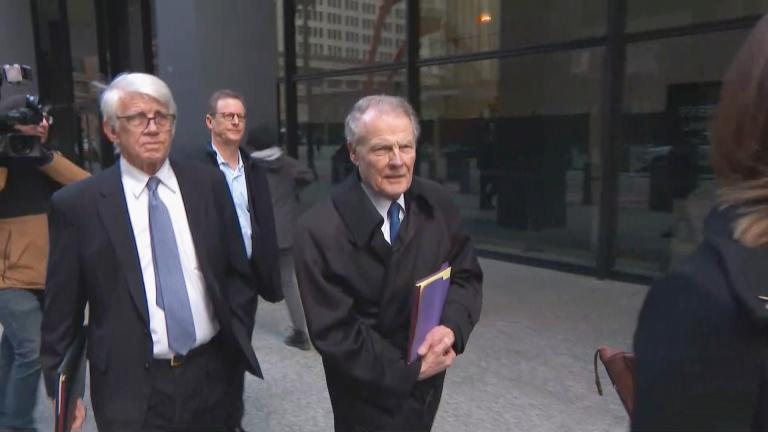 Former Illinois House Michael Madigan leaves the Dirksen Courthouse on Jan. 3, 2024. (WTTW News)