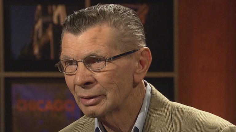 Stan Mikita appears on “Chicago Tonight” in 2011.