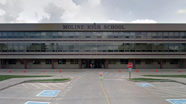 Moline High School, 3600 Avenue of the Cities. (Google Maps)