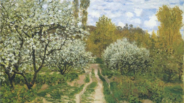 Pommiers en fleurs (Apple Trees in Blossom) 1872, Claude Monet