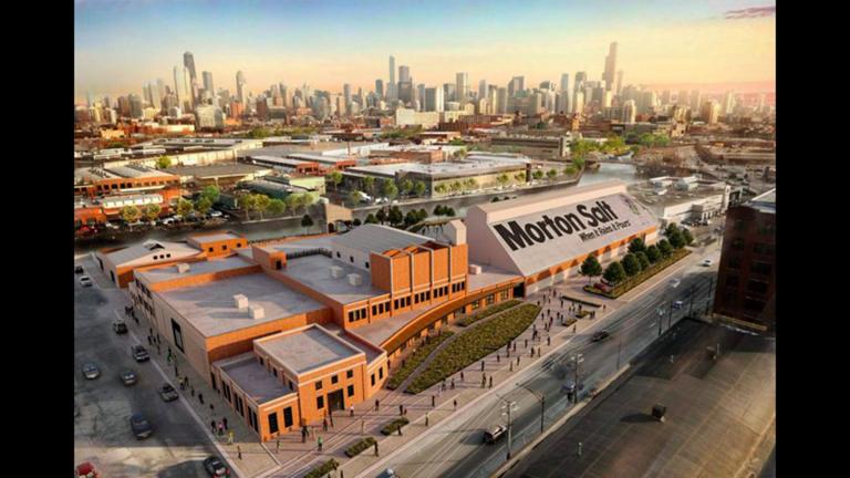A proposed rendering of a renovated Morton Salt building. (Credit: Chicago Department of Planning and Development)