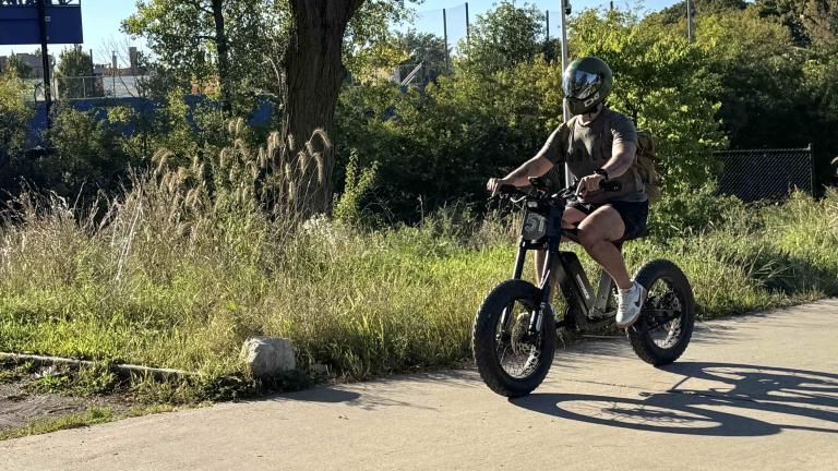 The Chicago Park District is gathering feedback on the use of motorized devices on park paths. (Patty Wetli / WTTW News)
