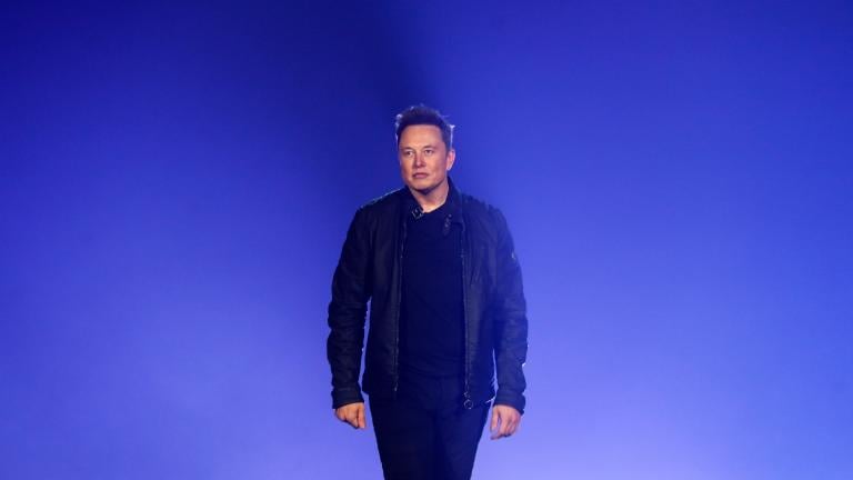 Elon Musk introduces the Cybertruck at Tesla’s design studio on Nov. 21, 2019, in Hawthorne, Calif. (AP Photo / Ringo H.W. Chiu, File)