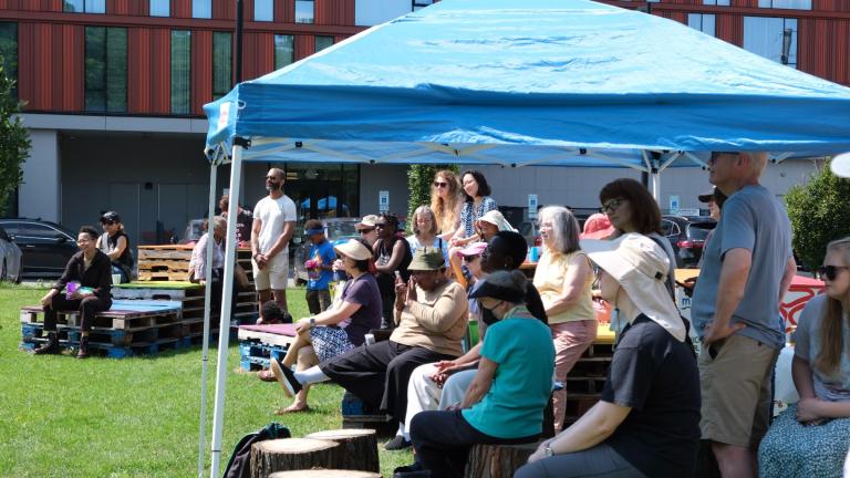 An event co-hosted by National Public Housing Museum and In C/O Black Women on July 15, 2023, at Taylor St. Farms. The National Public Housing Museum will be hosting several “National Conversation on Race” events this month in collaboration with the Smithsonian. (Courtesy of Jackie Schwartz)