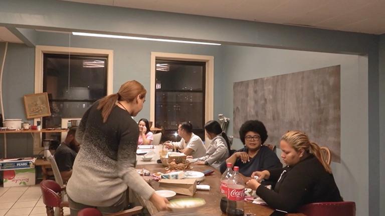 Casa Monarca in Uptown offers housing and support services to asylum seekers. (WTTW News)
