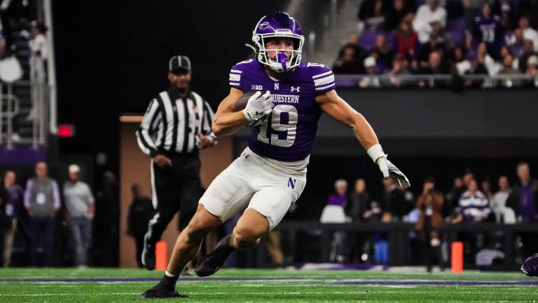 A photo from an Oct. 2, 2026, Northwestern University football game in Evanston, Ill. (Courtesy of Northwestern University)