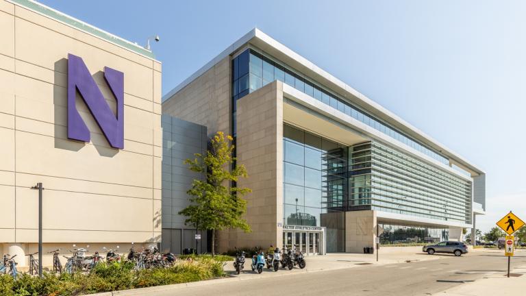 The Walter Athletic Facility and Ryan Fieldhouse are pictured on the Northwestern campus in a 2023 file photo. (Joe Hendrickson / iStock)