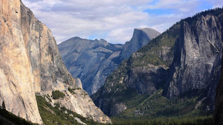 This Oct. 2, 2013, file photo, shows a view seen on the way to Glacier Point trail in the Yosemite National Park, Calif. (AP Photo / Tammy Webber, File)