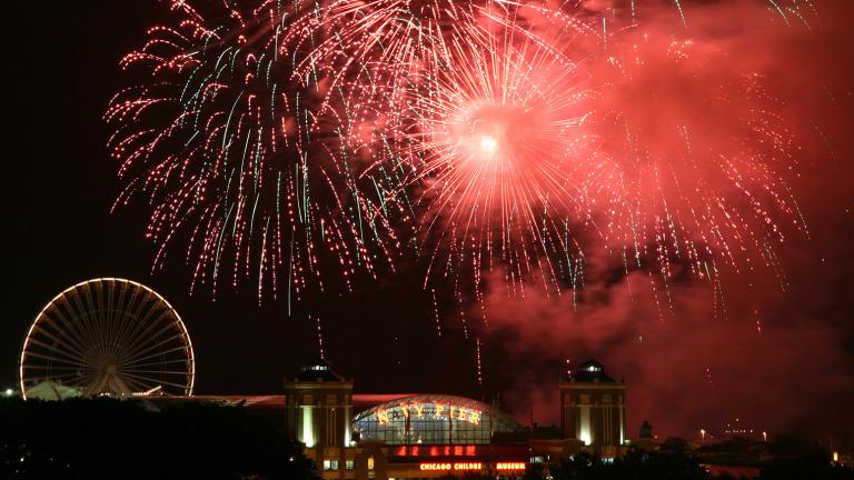 Navy Pier summer fireworks in 2011. (Michael Mayer / Flickr)