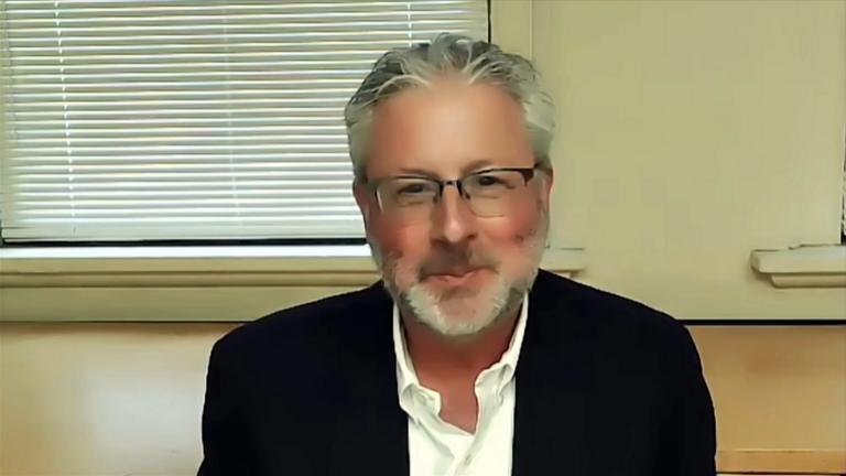 University of Chicago paleontologist Neil Shubin appears on “Chicago Tonight” via Zoom on Wednesday, March 17, 2021. (WTTW News)