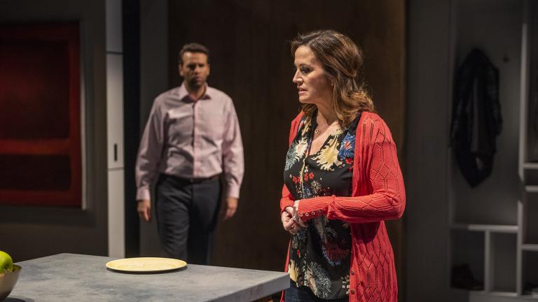 David Schlumpf and Keely Vasquez in “Next to Normal” at Writers Theatre. (Photo credit: Michael Brosilow)