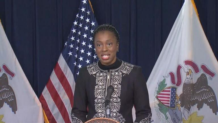 Illinois Department of Public Health Director Dr. Ngozi Ezike speaks Wednesday, Nov. 4, 2020 about the state of the coronavirus in Illinois. (WTTW News) Illinois Department of Public Health Director Dr. Ngozi Ezike speaks Wednesday, Nov. 4, 2020 about the state of the coronavirus in Illinois. (WTTW News)