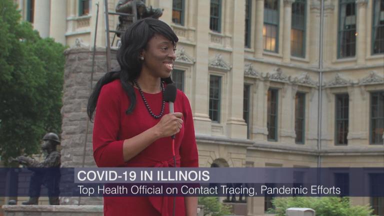 Dr. Ngozi Ezike appears on “Chicago Tonight” on Thursday, May 21, 2020. (WTTW News)