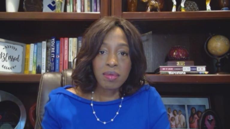 Dr. Ngozi Ezike appears on "Chicago Tonight: Black Voices" on March 11, 2022. (WTTW News)
