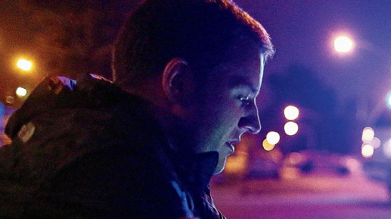 Reporter Peter Nickeas at work in October 2013. (Courtesy Chicago magazine)