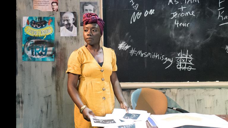 Adia Alli in Definition Theatre Company’s production of “No Child…” (Credit: Joe Mazza_Brave Lux, Inc.)