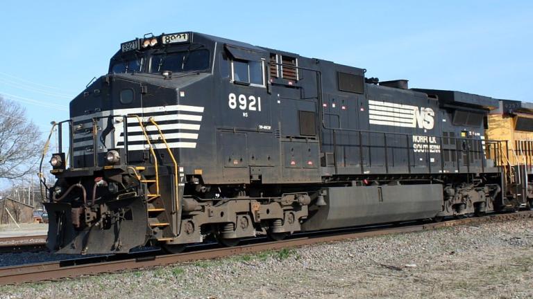 Norfolk Southern locomotive. (WTTW News)