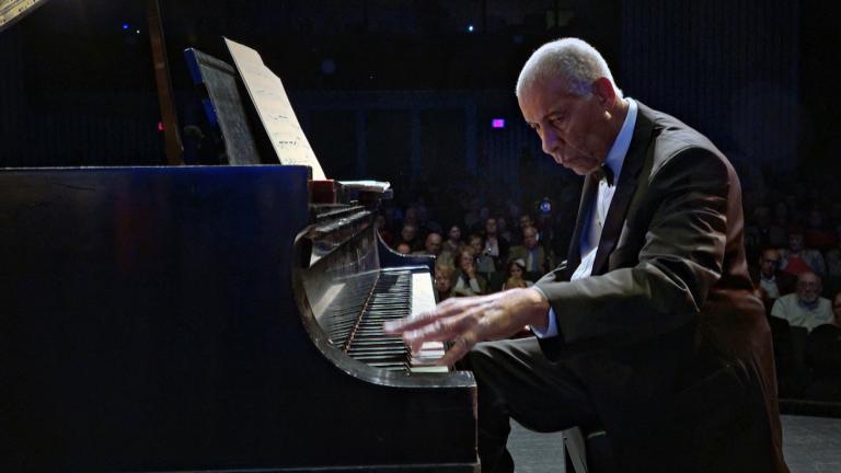The Chicagoan’s unwavering journey to his orchestral debut at the age of 79 is the subject of the film  “For the Left Hand” airing Friday, November 5 at 9:00 pm and Sunday, November 7 at 4:00 pm on WTTW. (Courtesy Kartemquin Films)