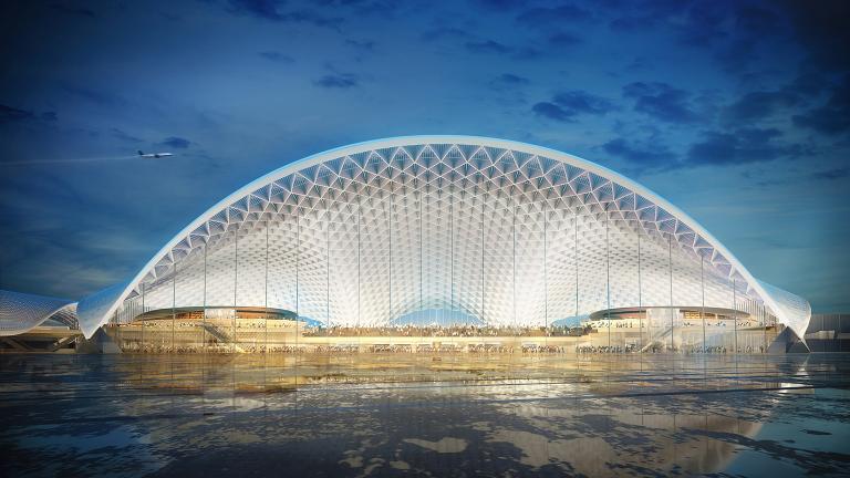 The O’Hare expansion proposal by London-based Foster Epstein Moreno Joint Venture (Chicago Department of Aviation) 
