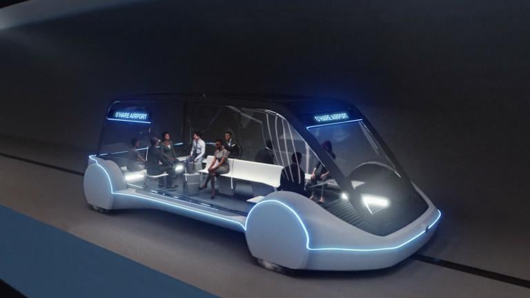 Each pod would hold 8-16 people. (Credit: The Boring Company) Each pod would hold 8-16 people. (Credit: The Boring Company)