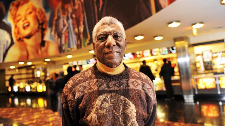 Chicago Chess Records producer Gene Barge attends a screening of the film "Cadillac Records," about Chess, at AMC River East theater, Nov. 24, 2008, in Chicago. (Keith Hale / Chicago Sun-Times via AP)