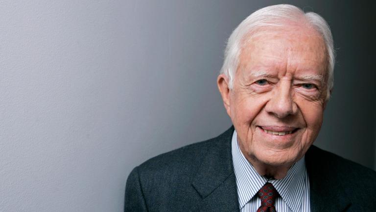 Former President Jimmy Carter poses for a portrait during the Toronto International Film Festival, Sept. 10, 2007, in Toronto. (AP Photo / Carolyn Kaster, File)