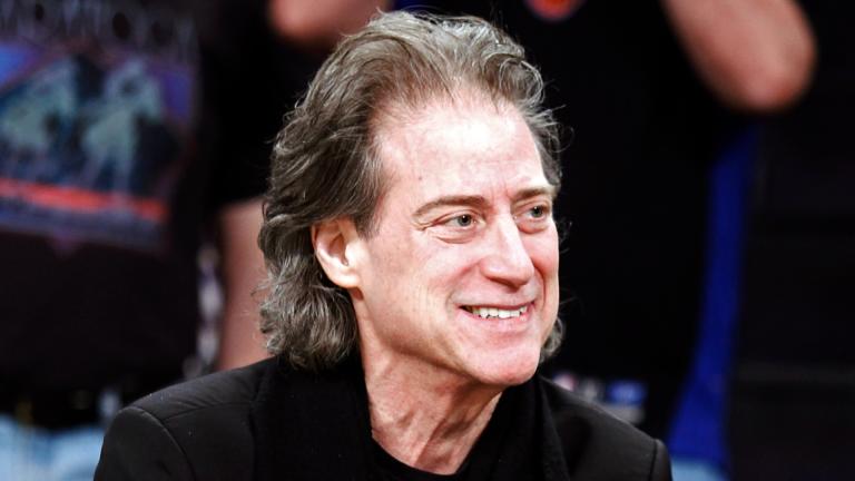 FILE - Comedian Richard Lewis attends an NBA basketball game in Los Angeles on Dec. 25, 2012. (Alex Gallardo / AP Photo, File)
