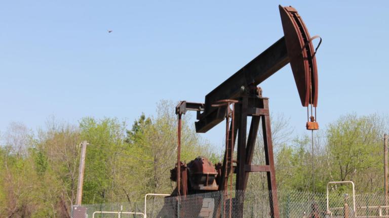 An oil well pumpjack is pictured. (arcturusangel / Morguefile)