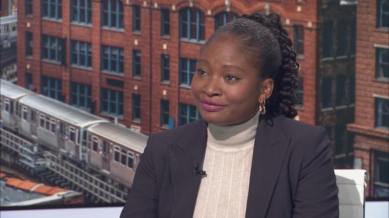 Dr. Olusimbo “Simbo” Ige appears on “Chicago Tonight: Black Voices” on Jan. 17, 2024. (WTTW News)