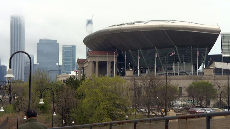 The site of the proposed development One Central. (WTTW News)