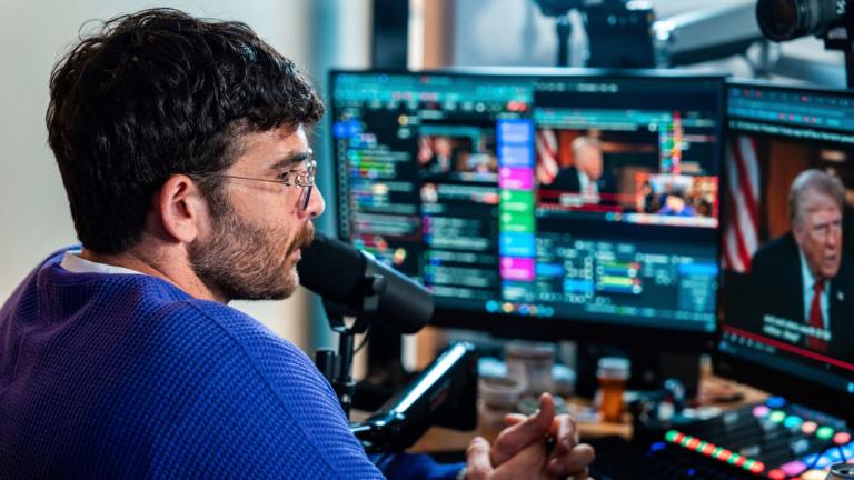 An undated photo provided by Mauricio Miranda shows Turkish American online streamer Hasan Piker who was detained and questioned at O'Hare International Airport in May 2025 after his flight from Paris landed in Chicago. (Mauricio Miranda via AP)