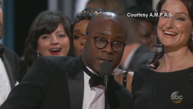 “Moonlight” director Barry Jenkins at the Academy Awards on Sunday. (Courtesy of Academy of Motion Picture Arts and Sciences)