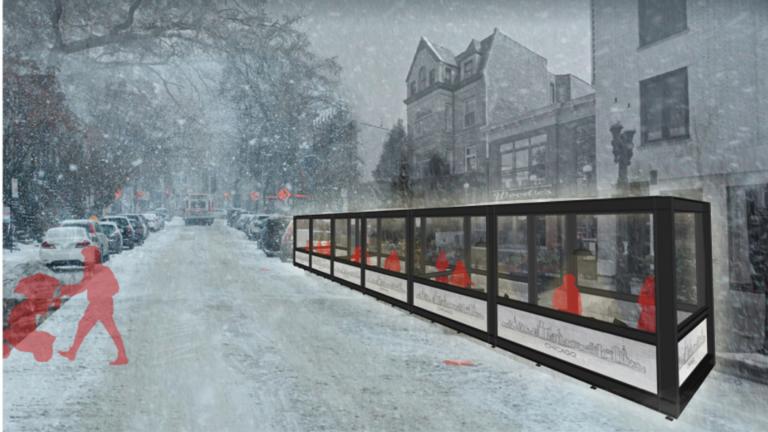 Chicago's winter dining design challenges drew more than 600 submissions. (Courtesy of Edward Peck Design) Chicago's winter dining design challenges drew more than 600 submissions. (Courtesy of Edward Peck Design)