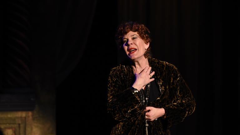 Hollis Resnik as Norma Desmond in “Sunset Boulevard” from Porchlight Music Theatre. (Photo by Michael Courier)
