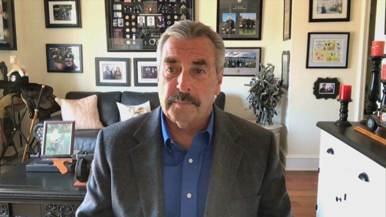 Charlie Beck appears on "Chicago Tonight" on May 9, 2023. (WTTW News)