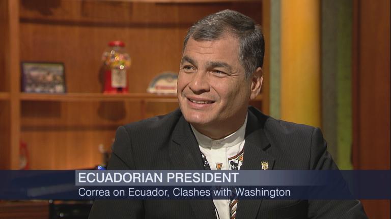 President of Ecuador Rafael Correa