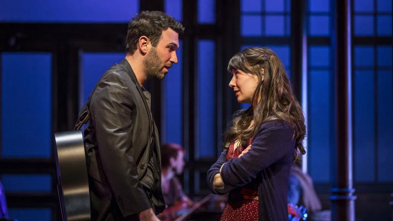 Barry DeBois and Tiffany Topol in “Once” at the Paramount Theatre in Aurora. (Photo credit: Liz Lauren)