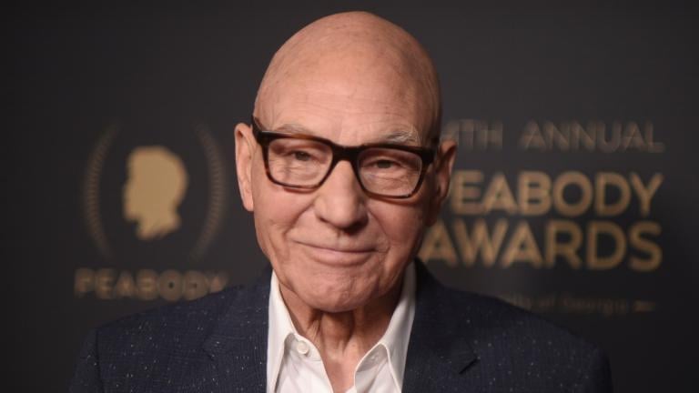 FILE - Patrick Stewart attends the 84th Annual Peabody Awards on Sunday, June 9, 2024, in Beverly Hills, Calif. (Photo by Richard Shotwell / Invision / AP, File)