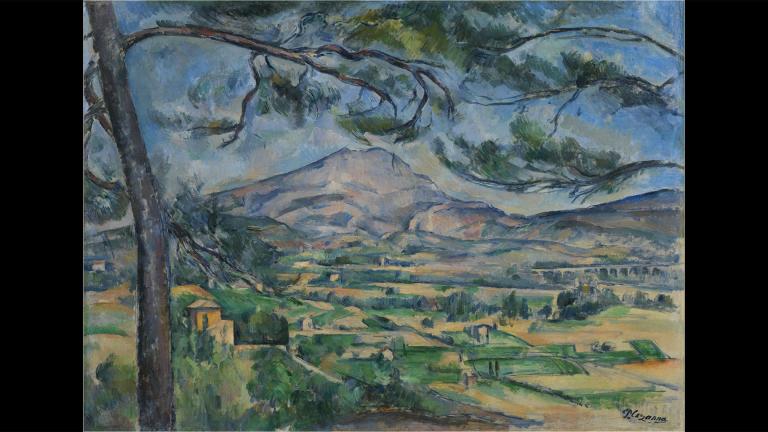 Paul Cezanne. Montagne Sainte-Victoire with Large Pine, about 1887. The Courtauld Gallery, London. (Courtesy: Courtauld Gallery / Bridgeman Images).
